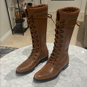 Tod’s  Dandy Lace-Up Boot   Vachetta.  7